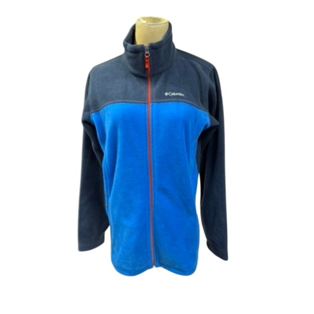 "COLUMBIA" Women's Zip Up Fleece SZ XL(18-20)Jacket Xtr Soft Red Zipper Accents